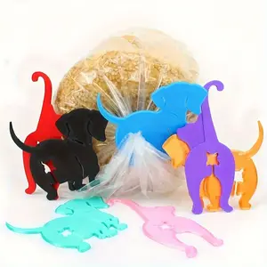 Funny Cat Dog Butt Bread Clip, 3D Printed Plastic Bag Clip, Cute Animal Storage Accessory, Unique Home Decoration Gift