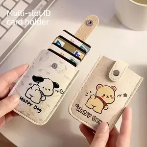 Anti-magnetic Pull-out Card Holder with Multiple Slots for ID and Bank Cards Portable Compact Ultra-thin Design Protects Cards from Damage