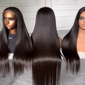 Raw Burmese Straight Human Hair 13*6 HD Lace frontal