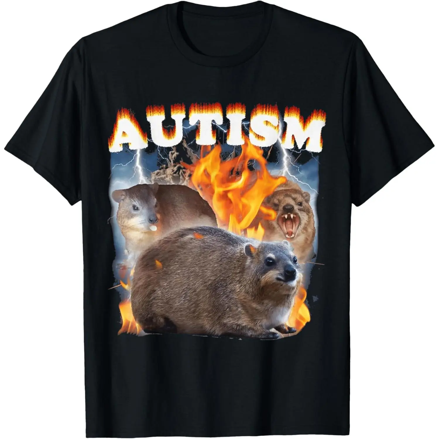 Autism Hyrax FUNNY MEME T-Shirt