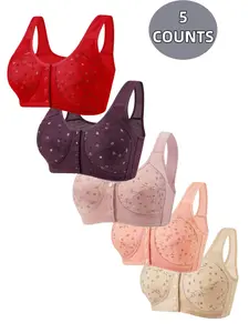 Multi-Piece Floral Bra Set, Ultimate Comfort and Support, Fashionable Design for Daily Wear, Push-Up Full Coverage, Various Sizes Available