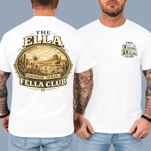Ella Langley Fan Shirt, Ella Fella Club Tee, Western Desert Landscape Graphic T-Shirt, Country Concert Outfit, Vintage Cowboy Shirt, Country Music Lover Gift
