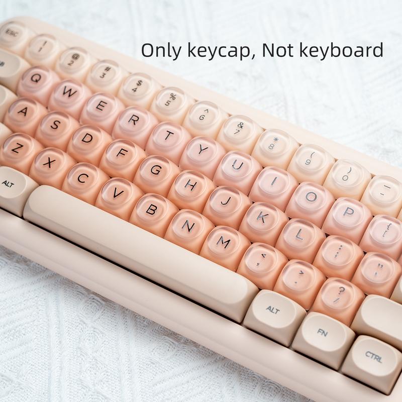 Liquid Foundation Key Cap, MOA Height, Matte Feel, PBT+PC, Cute Ball Hat, Compatible with 6.25U Space 61 64 68 75 81 87 98 99 100 104, for Wireless Creamy Keyboard