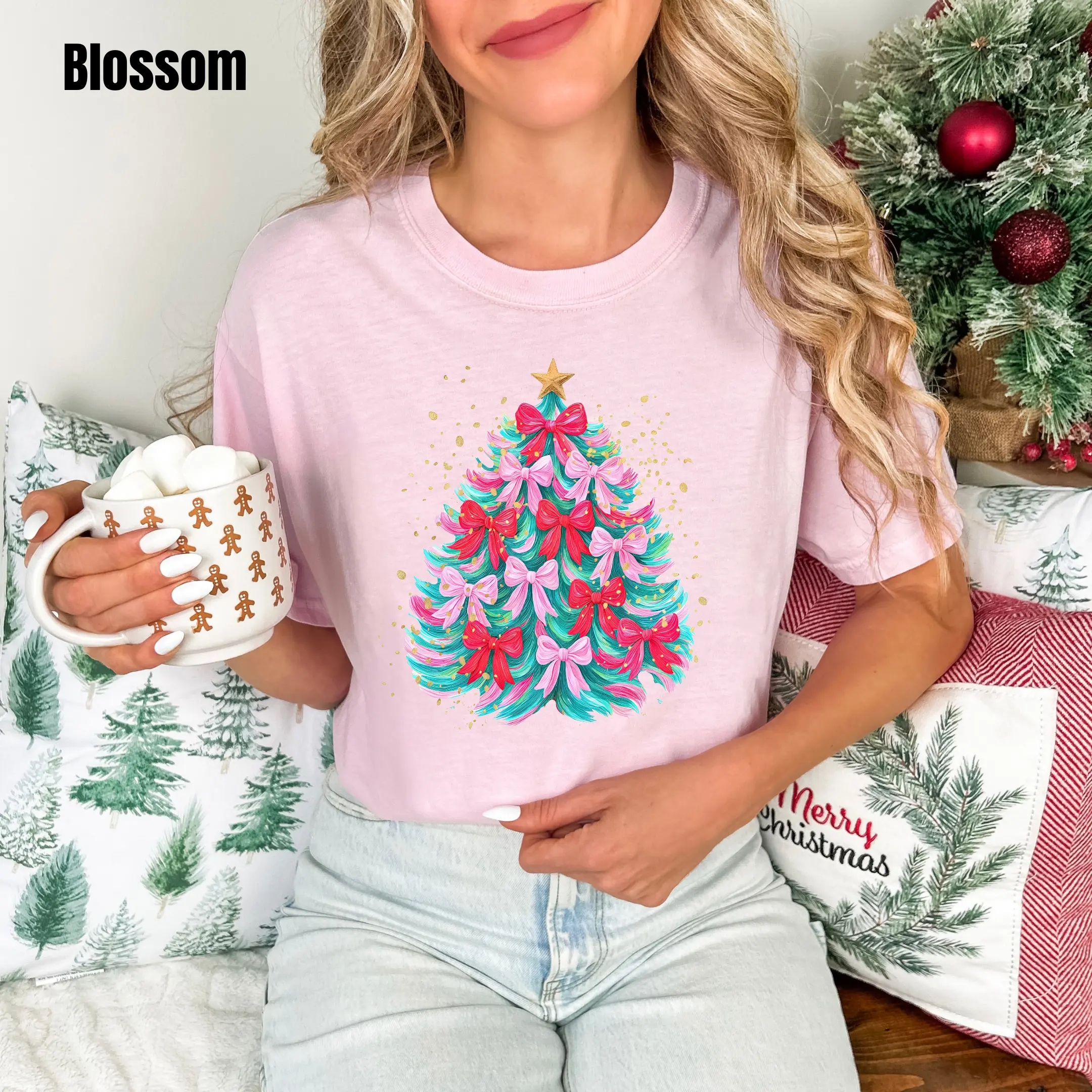Charmed Bow Tree Comfort Colors T-Shirt 'NLB'