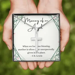 Personalized Cross, Mommy Of An Angel, Miscarriage Gift Box Gift Basket For Loss Of Baby,  In Loving Memory Of Your Baby, Child Christmas Friend