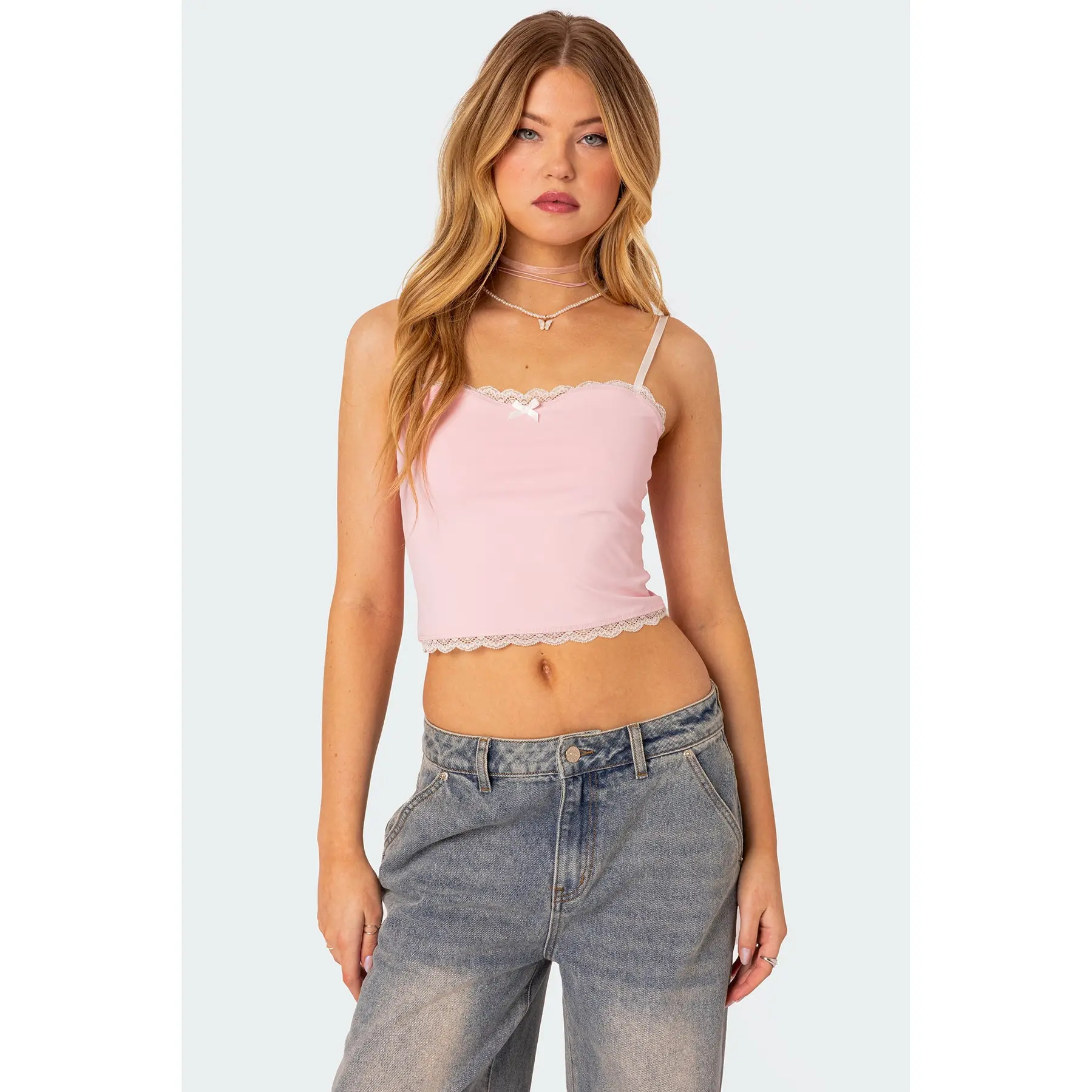 Alara Lace Trim Tank Top