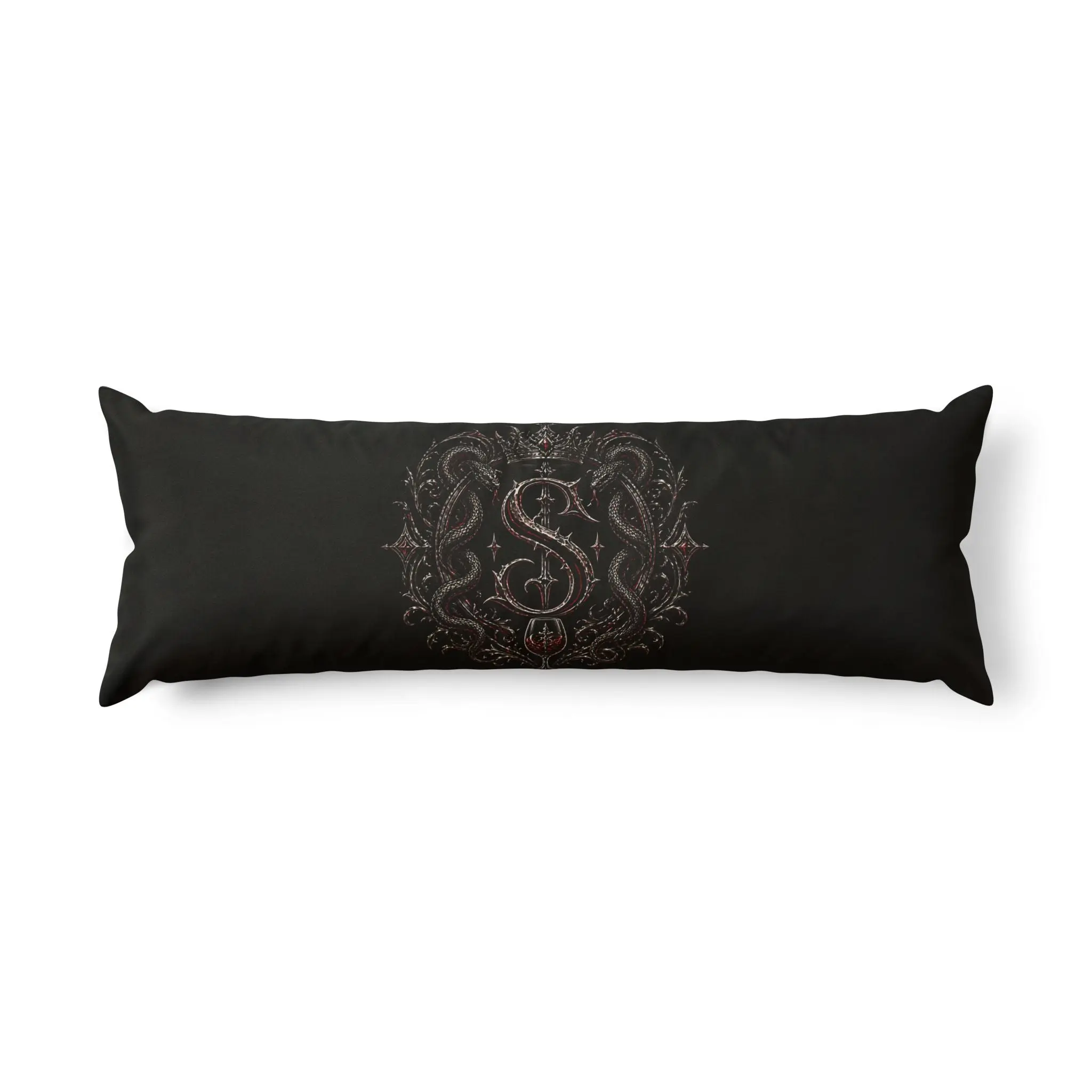 Scaris Emblem Body Pillow — Dark Snake Emblem Lumbar Pillow