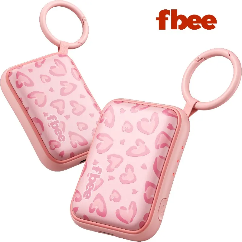 Fbee Portable Rechargeable Hand Warmers (2-Pack) with AI Smart Chip, Smart Control, 7H Safe Heat, 3-Level Adjustable Temperature for Outdoor Camping, Christmas Stocking Stuffers