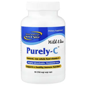 North American Herb & Spice Purely-C™, 700 mg, 90 Vegicaps
