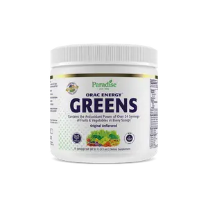 ORAC Energy Greens 15 Servings - Greens Formula - Spirulina - Wheat Grass - Chlorella - Immune - Energy - Adaptogens - GMO Free Dietary Supplement