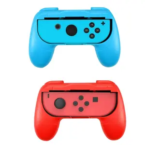 Grip kit for   Joy-Con Controllers,Hand Grips Compatible with   OLED Model Controllers,2Pack (Red/Blue)