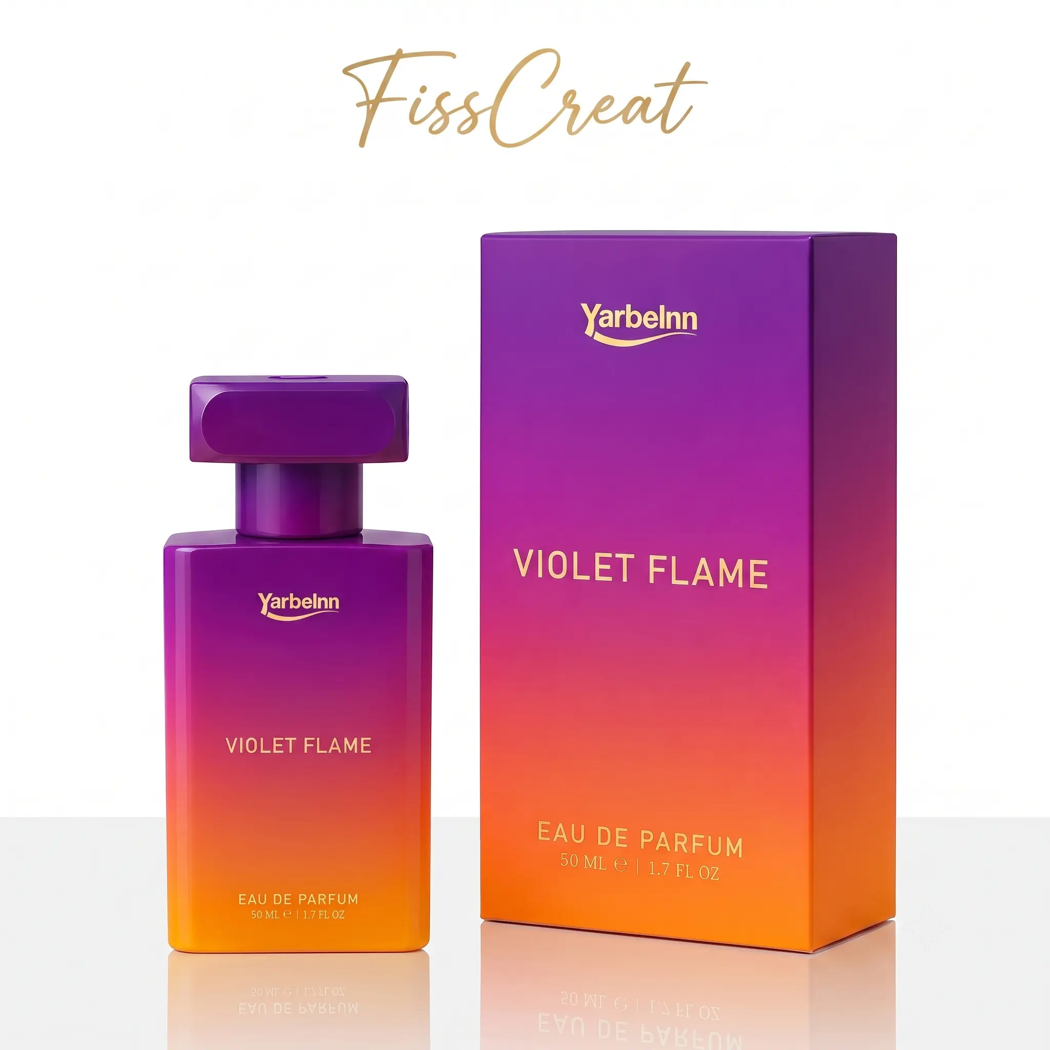 Yarbelnn Violet Flame｜50ml / 1.7 fl oz Single Bottle｜Caramel Butter Tonka Bean Jasmine Honey Amber Vanilla Musk｜Modern Women Daily Perfume｜Perfect for office work and romantic dates |Long Lasting Gourmand Oriental Layered Sweet Warm Scent｜Eau de Parfum