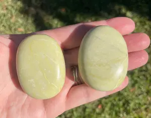 Serpentine Crystal Palmstone Medium