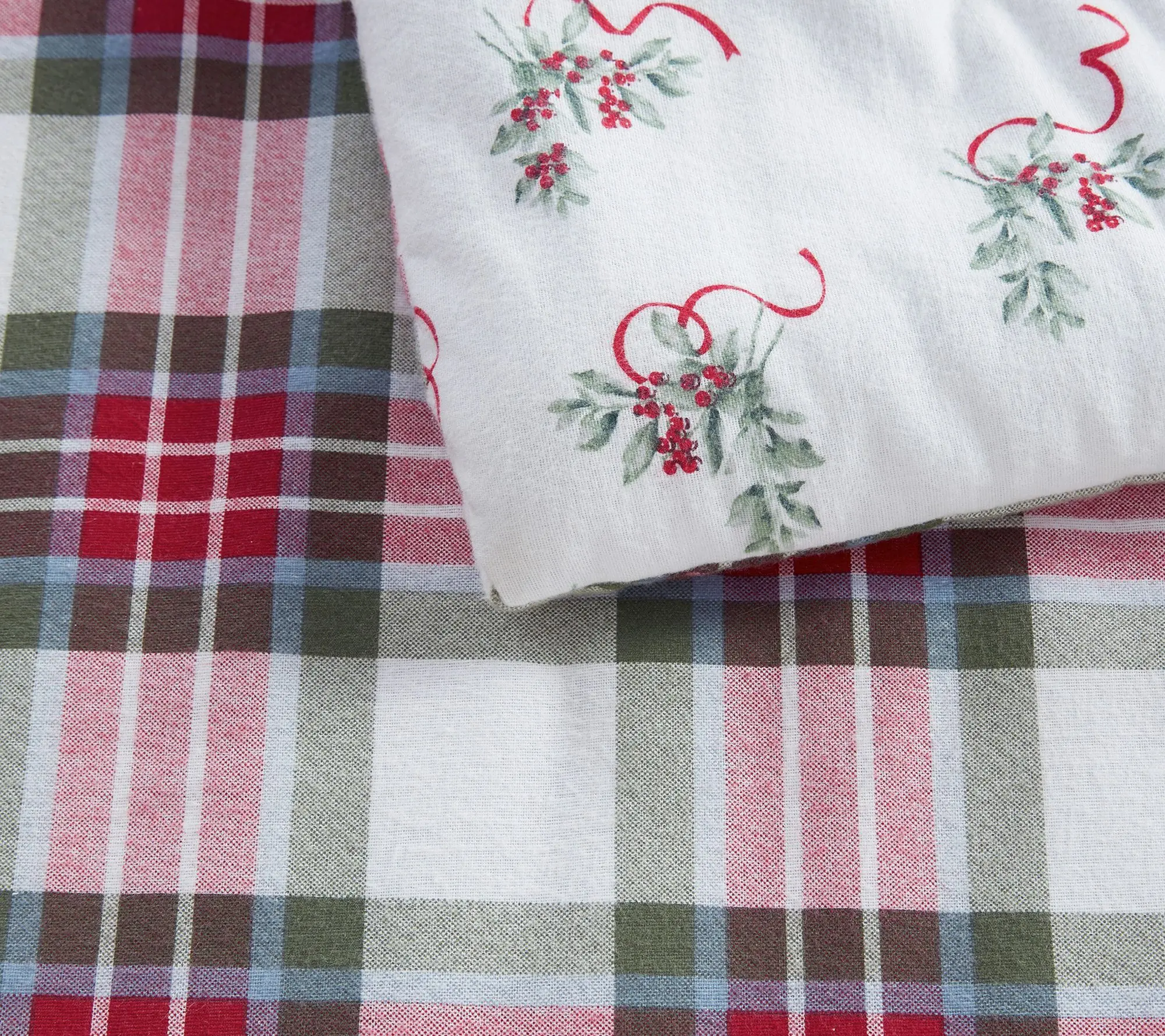Martha Stewart Yuletide Plaid Reversible Twin Comforter Set