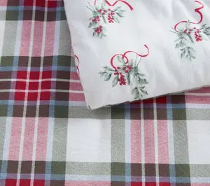 Martha Stewart Yuletide Plaid Reversible Twin Comforter Set