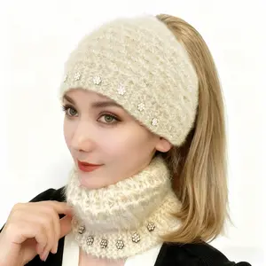 Women's Handwoven Squirrel Scarf Headband, Warm Thickened Winter Accessory, Multi-Color Options, Perfect New Year Gift