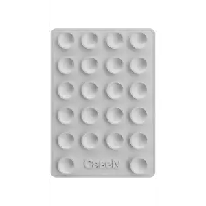 Grippy | White Silicone Suction Phone Mount with MagSafe