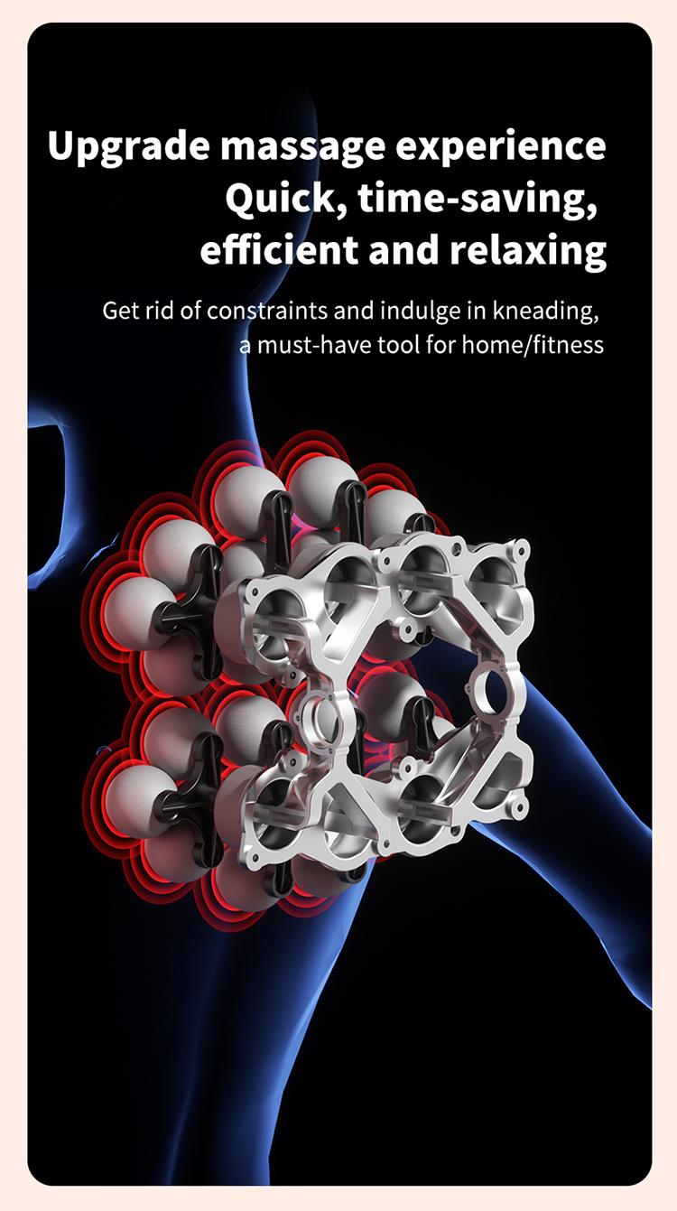 24 fascia guns with 3 modes to adjust 30 levels of massage vibration, used to relieve pain in the back, shoulders, legs, and feet. Equipped with a red light massage gun, it can be used as a gift to adjust daily fitness routines