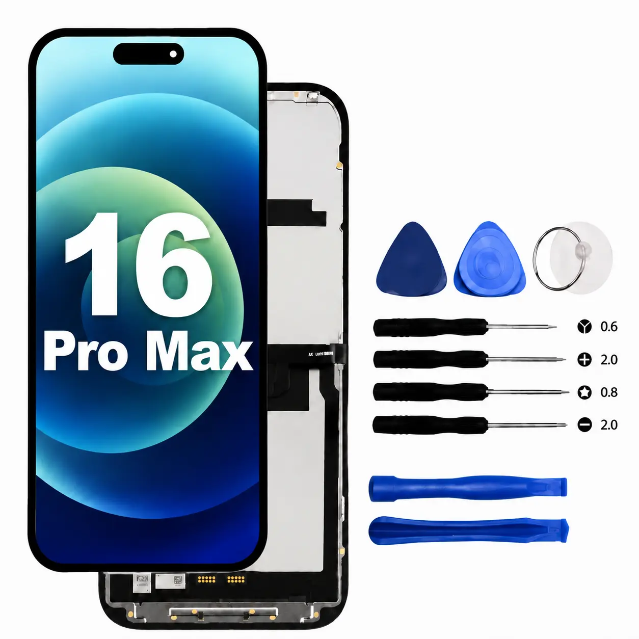 Screen Replacement For iPhone 16 Pro Max LCD Display Touch Digitizer Repair Kit
