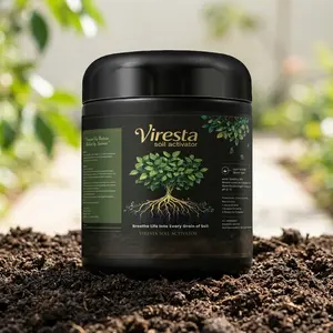 W，Viresta Soil Revitalizer, Concentrated Humic Acid Soil Conditioner for Lawn, Garden, Fruit Trees, Vegetables & Potted Plants, Makes up to 266 Gallons, 13.8 oz