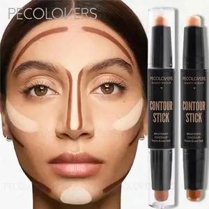 1pc  Waterproof, Stackable Concealer Foundation Stick，Matte Contrast Highlighting Pen for Brightening and Contouring