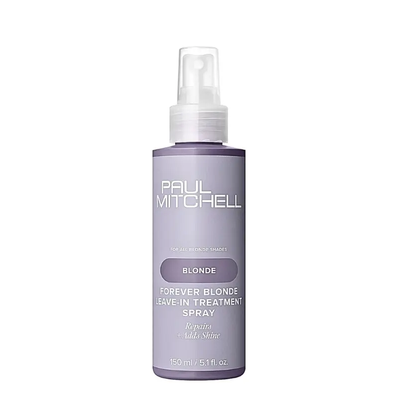 Paul Mitchell Forever Blonde Leave-In Treatment Spray (5.1 fl oz) - Cucumber Scent Haircare, Repairs, Restores, Adds Shine, Youth-Boosting Natural Extracts, For Color & Chemically Treated Bleached Hair, Shampoo & Conditioner Companion, Restore, Revive Lea