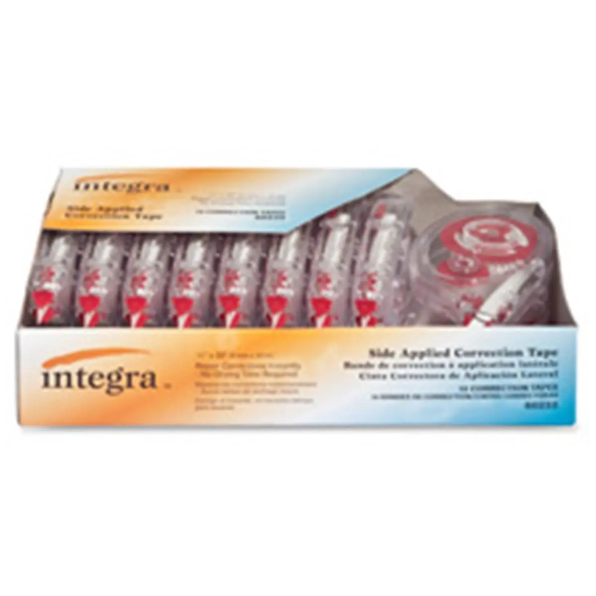 Integra Side-Apply Correction Tape (Smoke Dispenser) - 0.2 in. x 394 in., 10-Pack with Transparent Tear-Resistant Film, for Documents, Typing, Drawing - Erasers & Correction Supplies, Adhesive Tape Erasers