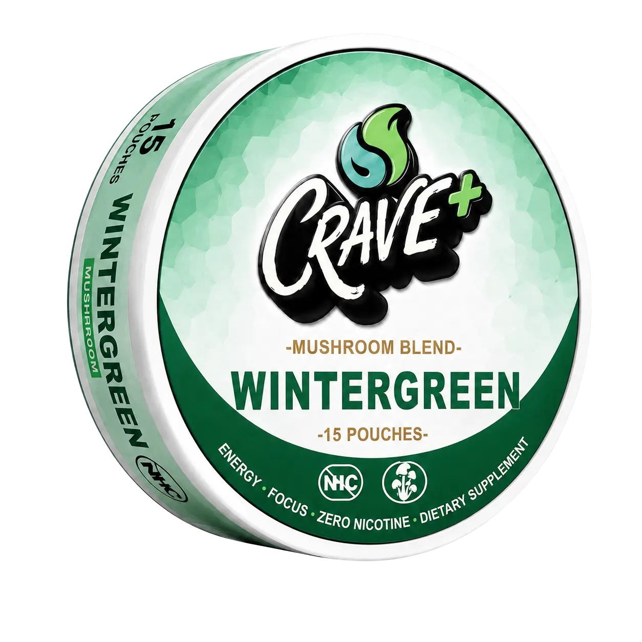 CRAVE Mushroom Pouches - Wintergreen - 600 mg Blend - 15 Count