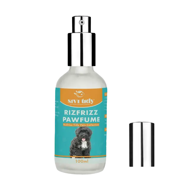 Sivi Tidy RizFrizz Pawfume 100ml - Vegan Plant-Based Pet Fragrance with Gentle Moisturizer for Sensitive Noses & Allergy Relief