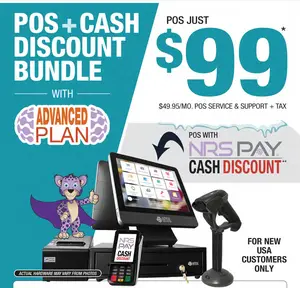 All-in-one credit card processing gear with a touchscreen display, EMV/NFC card reader, barcode scanner, and fast thermal receipt printer—perfect for quick, secure payments and smooth checkout flow for any retail or delivery setup.