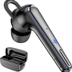 New bee Bluetooth Earpiece V5.2Headset 24Hrs Talktime CVC8.0 Dual Mic Noise Cancelling for iPhone/Android/Driver/Business/Office