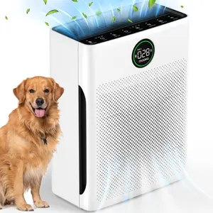 Air Purifiers for Home Large Room up to 2200sq.ft, MOOKA Air purifier for Home Pets with Washable Filter, Pet Mode, PM 2.5 Display Air Quality Sensor Air Cleaner for Bedroom, Dorm room, Pets, Office