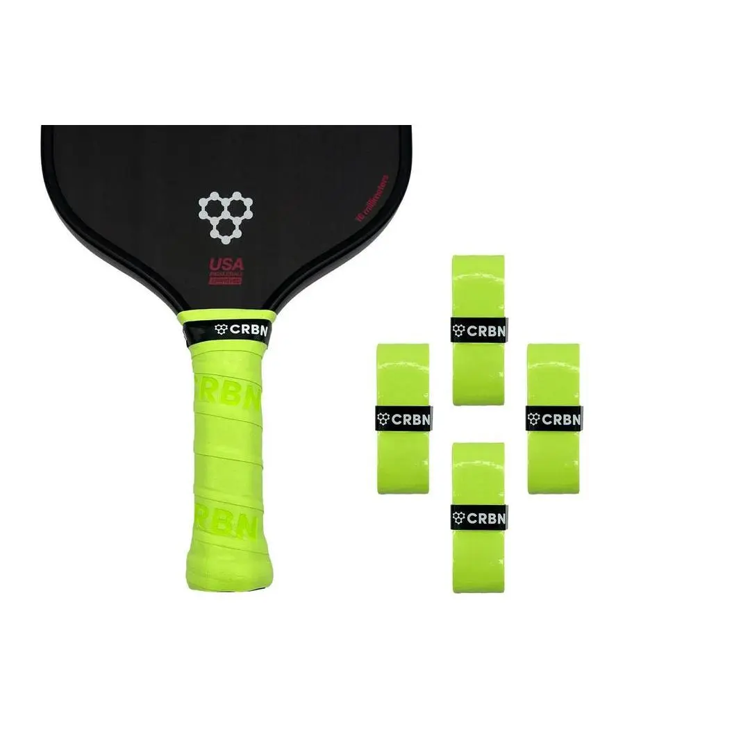 CRBN DryTec Medium Tack Pickleball Overgrips 4-Pack