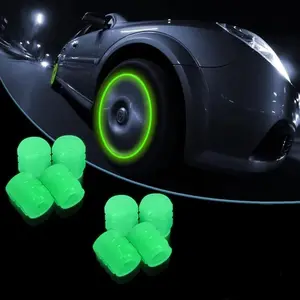 8PCS Glow in The Dark Valve stem caps, Fluorescent Tire Valve Caps for Cars Bike Motorcycles,Glowing tire Valve caps,Funny Valve Stem Caps Vehicle
