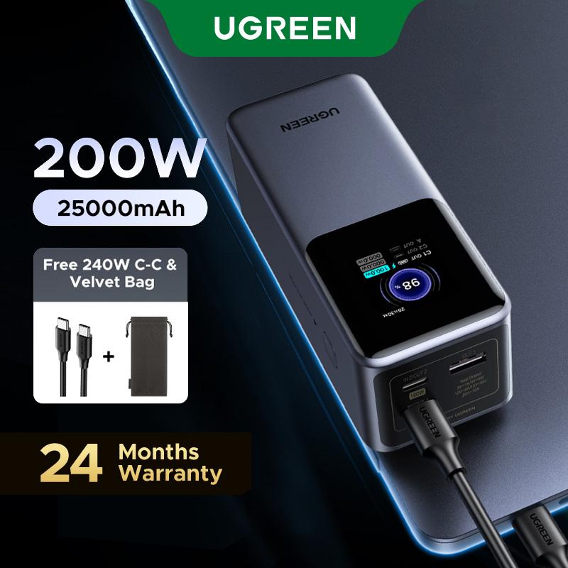 UGREEN 20000mAh 130W Power bank ,25000mAh 200W, 12000mAh 100W Fast Charging Powerbank, 65W Charger PD Super Fast Charging For iPhone 17/16/Macbook Air/Pro Lenovo Laptop, with LED Display Screen,DealsForYouDays