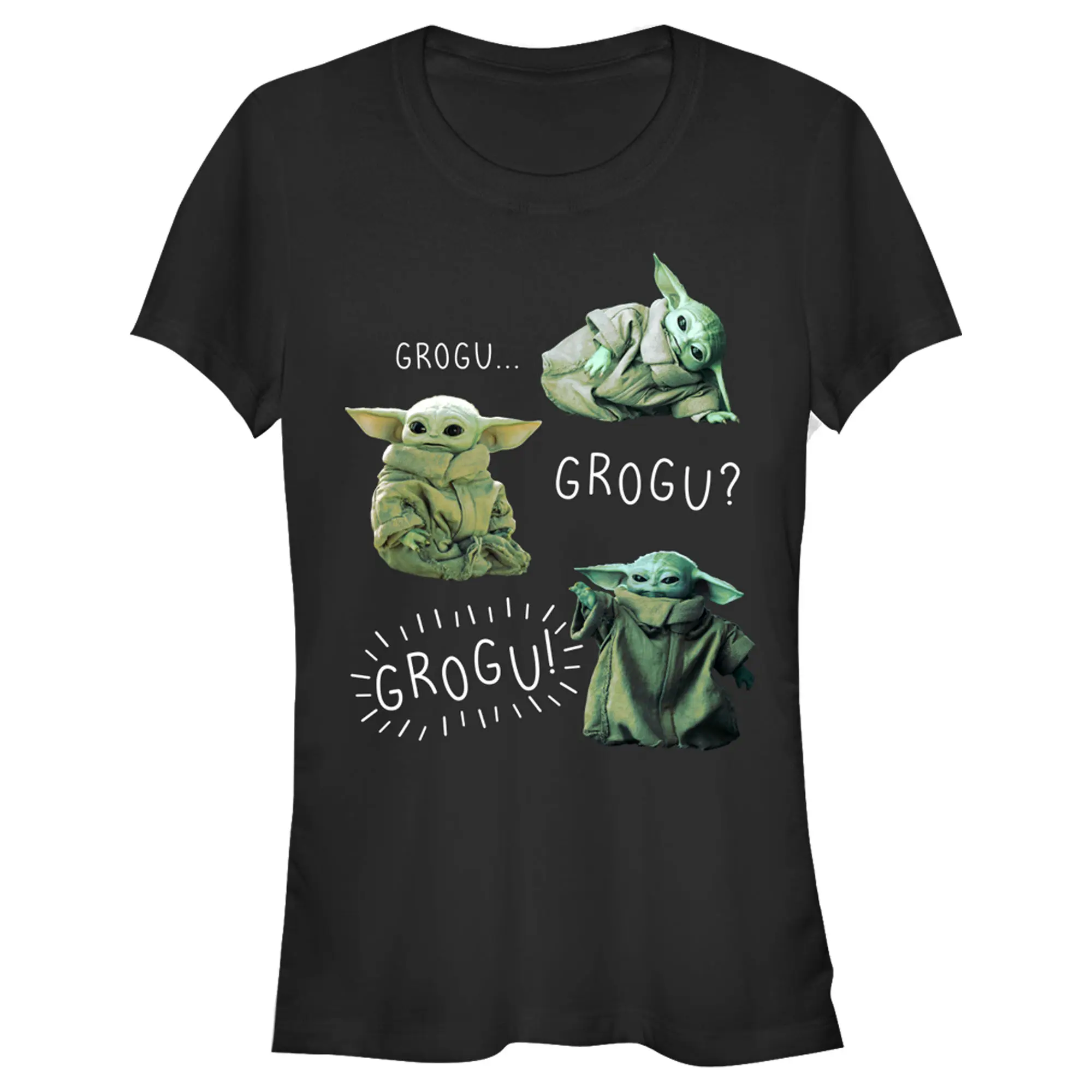 Juniors Womens Star Wars The Mandalorian The Child Grogu T-Shirt