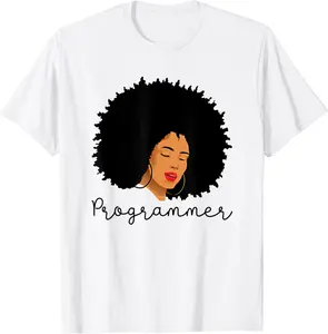 Programmer Apparel for Afro American Coder Software Engineer T-Shirt - Alizejaqua Shop 74B0BJQPL5Z4