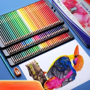 24 Color Oil-Based Pencils Set for Kids & Students, Art Supplies Ideal for Drawing & Coloring, Wholesale Pack of Vibrant Colored Pencils