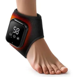 Foot Massager for Neuropathy, Rechargeable Ankle Heating Pad with Massage for Circulation, Foot and Ankle Massager for Pain Relief, Suitable for Reduce Fatigue and Plantar Fasciitis, Travel & Home Use