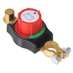 Top Post Battery Disconnect Switch 12V/300A for Car Truck Boat RV Heavy Duty Negative On/Off 15-17mm Terminal Compatible with 12V-48V Batteries - Vehicle