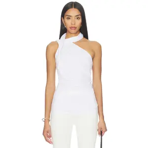 superdown Mariam Drape Top in White