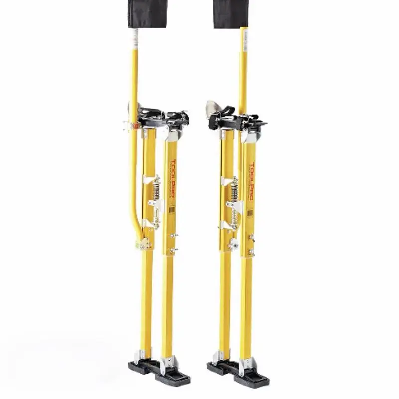 Toolpro Stilts - Adjustable Height Aluminum Stilts for Drywall and Painting Tasks - Heavy Duty Construction Stilts with Durable Feet