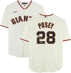Buster Posey San Francisco Giants Autographed Cream Nike Replica Jersey - Fanatics Authentic Certified