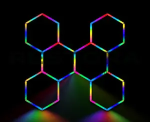 8' 6" x 8' 1" - RGB Hexagon Color Lights (6 Hexagons)