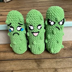 Crochet Amigurumi Emotional Pickle