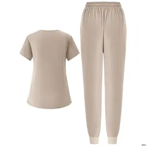 ElasticNurseWorkwear Women sScrubsUniform JoggerSweatpants BreathableSurgicalGownWithPockets