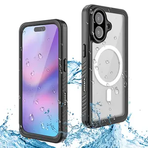 Heavy Duty Waterproof Case for iPhone 17 Pro Max, 17, 17 Pro, 17 Air, Shockproof Cover  Compatible with MagSafe, Full Body Rugged iPhone 17 Phone Case with Built-in HD Screen & Lens Protector