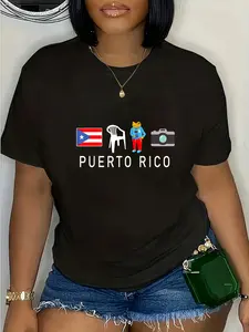 100% Cotton Más Fotos Puerto Rico Frog Concho For Men Women T-Shirt