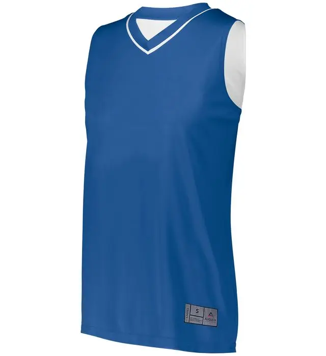 Ladies Reversible Two-Color Jersey | Lightweight Dual-Side Tank | Athletic Fit for Basketball & Teamwear, Moisture-Wick, Polyester Knit