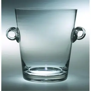 Majestic Gifts  Classic Clear 9.25 in High Quality Glass Cooler Ice Bucket
